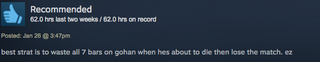 Illustration for article titled Dragon Ball FighterZ, As Told By Steam Reviews